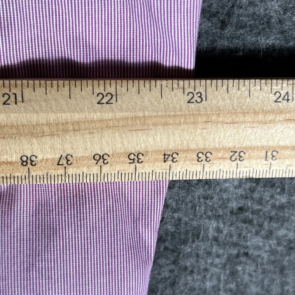 Polo Ralph Lauren Andrew Classic Fit‎ Pink Stripe Shirt Men 16 1/2 34 35